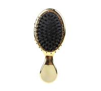 CTIRCHIU Brosse à Cheveux Mini Anti-statique et Poils de Sanglier pour Massage Cuir Chevelu en Abs et Fibres Naturelles, pour Cheveux Bouclés