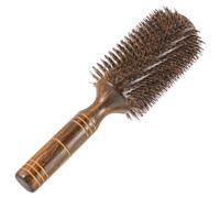 CTIRCHIU Brosse Coiffante à Cheveux Bouclés Poils de Sanglier Brosse Roulante XL pour Brushing et Massage Du Chevelu pour Femmes et Filles