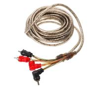 CTIRCHIU Câbles Audio pour Voiture en Cuivre Haute Performance pour Système Audio de Voiture, Transmission Stable du Signal et Amélioration Qualité Sonore, Kit de Câblage pour Subwoofer