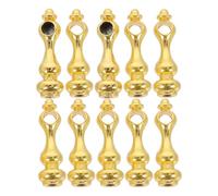 CTIRCHIU Connecteurs de Poteaux de Rail en Métal Robuste 10pcs pour Meubles et Vitrine, Diamètre de Trou 0,6 Cm, Design Élégant pour Décoration D'hôtel et Projets DIY