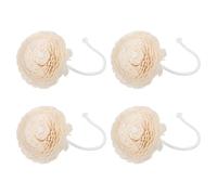 CTIRCHIU Diffuseurs de Parfum Floral en Bois Lot de 4 Recharge de Tiges et Corde en Coton, Diffuseur d'Aromathérapie pour Salon et Chambre