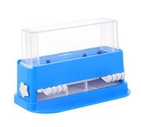 CTIRCHIU Distributeur De Coton Transparent Avec Couvercle Organisateur De Coton-tige Et -dents Boîte De Rangement Pratique Pour Salle De Bain Et Coiffeuse Accessoire De Vanity Élégant Et