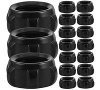 CTIRCHIU Écrous de Fixation Plastique Noir Design Simple et Élégant Lot de 20 Bague D'adaptation à Rotule Compatible Large pour Support Téléphone Voiture