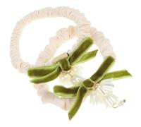 CTIRCHIU Élastiques à Cheveux Lot de 2 à Fleurs de Muguet Accessoires pour Cheveux Fleuris Doux et Résistants pour Coiffure Mariage ou Usage Quotidien