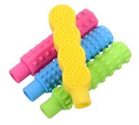 CTIRCHIU Embout de Crayon Outil Léger à Mâcher en Silicone 4 Pièces Forme Arrondie pour Garçon et Filles à Troubles Sensoriels pour Activités Scolaires et Devoirs