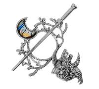 CTIRCHIU Épingle à Cheveux Vintage Nœud Viking de Bâton pour Chignon Accessoires Coiffure pour Femmes Bijoux Cheveux Médiévaux