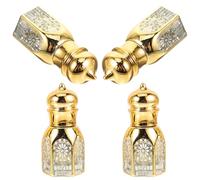 CTIRCHIU Flacon de Parfum Rechargeable 4 Pièces 6 Ml Verre Étanche Petite Bouteille D'huile Essentielle pour Voyage Portable Diffuseur Précis pour Huiles et Parfums Style Aléatoire