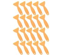 CTIRCHIU Graffatoirs Triangulaires en Plastique Jaune 20pcs Outil Robuste pour Pose D'autocollants et Film de Covering Voiture pour Film Automobile