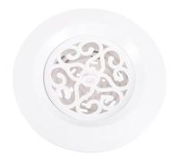 CTIRCHIU Grille d'Aération Ronde 100Mm en ABS Bouche de Ventilation Réglable pour Plafond et Mur Sortie d'Air Blanche Cuisine, Salle de Bain et Bureau Installation Facile et Usage