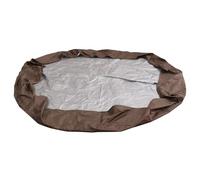 CTIRCHIU Housse de Spa Ronde en Polyester Taffetas Imperméable Protection Extérieure Contre Le Froid avec Revêtement Argenté pour Piscine et Spa
