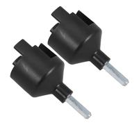 CTIRCHIU Insert De Foret Isolant, Douille Isolante Autoperceuse, PP Noir, 2 Pcs, Compatible Perceuse, pour Poteaux De Clôture Électrique Et Jardins