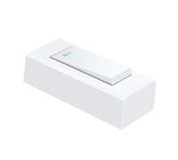 CTIRCHIU Interrupteur mural unipolaire blanc pour éclairage domestique, 500 W 10 A 220 V, installation facile, 1 pièce, usage quotidien pour maisons et appartements