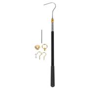 CTIRCHIU Kit Crochet Robuste en Acier Inoxydable Échelle de Grenier pour Système de Traction Opération Facile Extension 60 Pouces pour Accéder aux Espaces en Hauteur