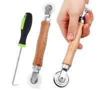 CTIRCHIU Kit de Réparation D'écran pour Moustiquaire Porte et Fenêtre Rouleau en Métal Multicolore et Crochet, Outil Pratique pour Boîte à Outils Maison