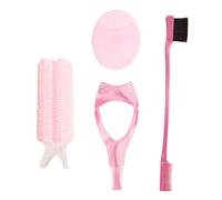 CTIRCHIU Kit Outils De Beauté Avec Brosse à Sourcils à Double Extrémité Tampons Exfoliants Pour Visage Fer à Friser Sans Chaleur Et Protège-mascara