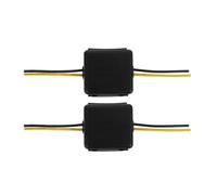 CTIRCHIU Lot de 2 Filtres Anti-parasitage Universels 12v pour Voiture, Filtre de Puissance 12 Volts, Isolateur de Bruit Audio pour Autoradio, du Bruit pour Équipement Audio Automobile,