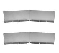 CTIRCHIU Lot de 2 Protège-gouttières D'angle en Fer pour Toiture, Déviateurs de Pluie Robustes Anti-éclaboussures, Protection de Gouttière D'angle de Toit pour Façade et Murs Extérieurs