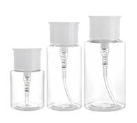 CTIRCHIU Lot de 3 Bouteilles Rechargeables en Pp 100ml Légères pour Shampoing et Crème Solaire, pour Voyage D'affaires et Déplacement