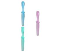 CTIRCHIU Lot de 3 Râpes à Pieds en Plastique Poignée, Design Ergonomique, Surface Frottée Intégrale, Outils de Pédicure pour Éliminer Callosités et Peau Dure Couleur Couleur Aléatoire