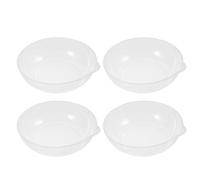 CTIRCHIU Lot de 4 Plateaux en Plastique pour Balances Cuisine, Accessoire Précis et Facile à Manipuler, Préparation des Repas Pesée D'ingrédients