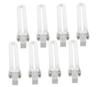 CTIRCHIU Lot de 8 Tubes de Lampe de Polymérisation UV 9w en Verre Blanc, Pratique Salons de Beauté Professionnels et Manucure DIY