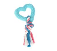 CTIRCHIU Mâcher Dents Résistant Cœur en pour Nettoyage de Morsures des Couleur Forme Bleu Corde Caoutchouc Interaction Aléatoire Chien Animaux Couleur Aléatoire