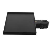 CTIRCHIU Organisateur de Beauté Noir ABS à Pince pour Poste de Manucure | Compartiments Classés, Angles Réglables, Accès Rapide aux Outils, pour Salon ou Installation à Domicile