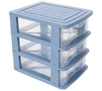 CTIRCHIU Organiseur de Maquillage en Pp Tiroirs de Rangement pour Bureau, Design à Trois Couches, Accès Facile et Rangement Soigné pour Maison et Bureau