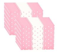 CTIRCHIU Papier D'emballage Alimentaire Rose à Motifs Pois, 100 Feuilles, Pratique et Polyvalent pour Emballage Amusant de Bonbons et Présents Lors de Diverses Occasions