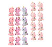CTIRCHIU Pendentifs Porte-clés en Caoutchouc Souple Accessoires Créatifs et Adorables Licorne Lot de 20 Couleur Aléatoire pour Garçon et Filles, pour Clés et