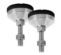 CTIRCHIU Pieds de Nivellement Réglables Bruit 2pcs en Acier Inoxydable 304 Caoutchouc Antidérapant pour Meubles et Équipements Mécaniques