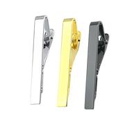 CTIRCHIU Pince à Cravate Métal Pour Homme Et Femme Fermoir Pratique Avec Ressort Pour Maintenir La Cravate Droite