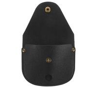CTIRCHIU Pochette à Montre Style Rétro en Cuir PU Noir, Paquet de Rangement Résistant la Déchirure avec Toucher Confortable, Chaîne Attachée pour Montre de Poche, Nombreuses Occasions
