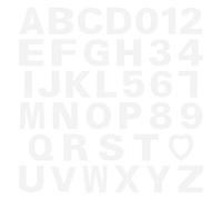 CTIRCHIU Pochoirs À GâTeaux Alphabet Et Chiffres En PET RéUtilisables 1 Set Pour Décoration De Pâtisserie Et Cuisson Facile À Ranger