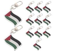 CTIRCHIU Porte-clés Porte-clés Portable 12pcs en Acrylique avec Design Cartoon Unique , Décoloration pour Décoration de Paquet à Dos et Accessoires de Téléphone