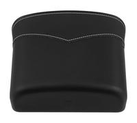 CTIRCHIU Poubelle de Voiture Suspendue en ABS et Similicuir Noir Conteneur à Déchets Compact Multifonction pour Portière Côté Passager Support Parapluie et Rangement Accessoires