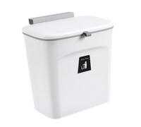 CTIRCHIU Poubelle Murale Suspendue avec Couvercle pour Meuble de Cuisine Compacte et Étanche Aux Odeurs Compatible Portes Moins de Anneau de Pression Antidérapant pour Sacoche Gain de