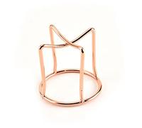 CTIRCHIU Présentoir à Houppettes De Maquillage Croix 2 Pièces Petit Format Rose Doré Support Séchage Pratique Pour Femmes Et Filles Rangement Maquillage Portable