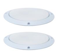 CTIRCHIU Protection pour Haut-Parleur en Acier Inoxydable Blanc 6,5 Pouces 2 Pièces Anneaux Décoratifs en Plastique Faciles à Installer pour Enceinte de Voiture
