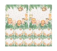 CTIRCHIU Serviettes en Papier Décoratives pour Fêtes Motif Animaux Forêt, Lot de 20 Pièces en Pulpe de Bois, Couleur Vive, pour Shower et Décoration
