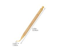 CTIRCHIU Stylet Acupression Auriculaire Cuivre Incurvé Stylo de Massage Précis pour Visage Cou Épaules Dos et Détecteur de Points Acupuncture et Multifonctionnel