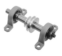 CTIRCHIU Support de Broche pour Scie à Table Poulie en Acier Robuste Accessoire pour Tour Rotatif de Travail du Bois Bricolage Menuiserie Outil Compact pour Perceuse et Découpe Bois