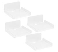 CTIRCHIU Support Webcam Et Babyphone Petite Étagère Murale Transparente pour Caméra De Surveillance Et Routeur sans Perçage