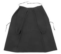 CTIRCHIU Tablier et à Manches Longues Imperméable Résistant à L'huile L'abrasion en Tissu Imperméabilisant Noir Cuisine de Travail Unisexes