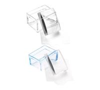 CTIRCHIU Tampon à Ongles Carré 2pcs en Plastique pour Nail Art, Accessoire Pratique pour Salon ou Usage Maison, Passionnées de Manucure