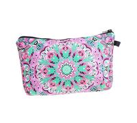 CTIRCHIU Trousse de Toilette Imprimée 3D Pochette Cosmétique Compacte avec Fermeture Éclair Pratique pour Femme Voyage Rangement Maquillage