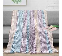 CTJQHVKZ 3D Imprimé Code Patterns Plaid de Salon Microfibre Doux Abstrait Tech Jeté de Lit Anti-Bouloche pour Colocataires Jeunes Gammers 80×90inch(200x230cm)