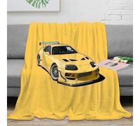 CTJQHVKZ 3D Imprimé Sports Car Racing Jeté de Canapé Microfibre Literie Customized numérique Art Plaid de Voyage Compact Toutes Saisons pour Jeunes Voyageurs 60x80inch(150x200cm)