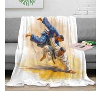 CTJQHVKZ 3D Imprimé Throw Action Plaid Microfibre Infroissable Martial Arts Couverture de Lit Cadeau Mariage pour Nouveaux Couples 60x80inch(150x200cm)