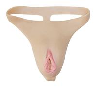 CTKOLYS Crossdressing Tongs Cachant Gaff Culotte Réaliste Chameau Orteils Faux Fille sous-vêtements pour Crosscommode Transgenre Sissy Hommes,Style1,One Size